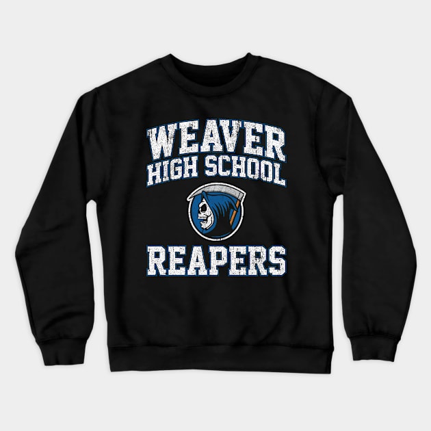 Weaver High School Reapers (Scream) Crewneck Sweatshirt by huckblade